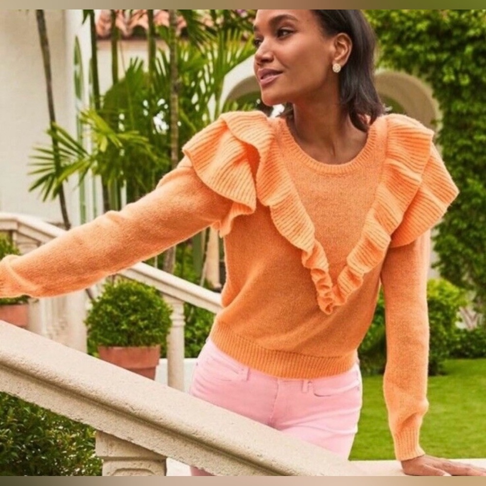 Lilly Pulitzer Marceline Ruffle Sleeve Sweater